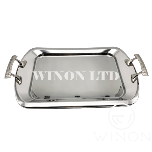 Stainless steel rectangle serving tray