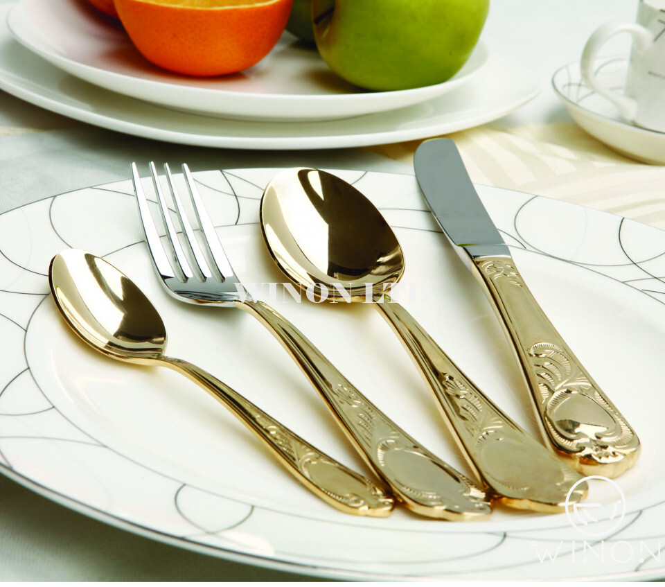 Stainless Steel Knife And Fork Set Of Four (Fejet)