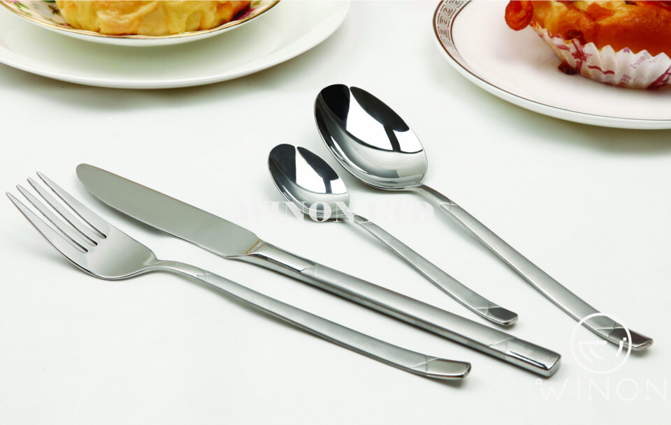 Stainless Steel Knife And Fork Set Of Four (Modena)