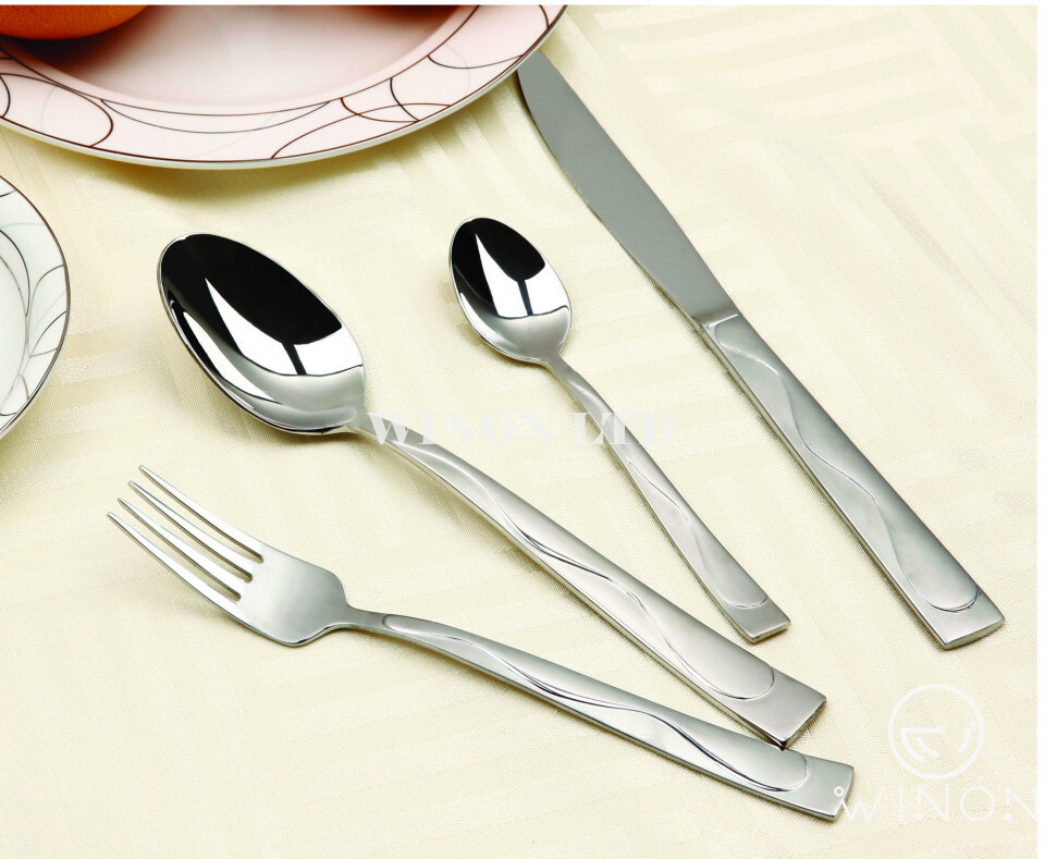 Stainless Steel Knife And Fork Set Of Four (Navarre)