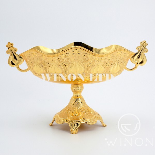 golden plated 7"boat with small-size