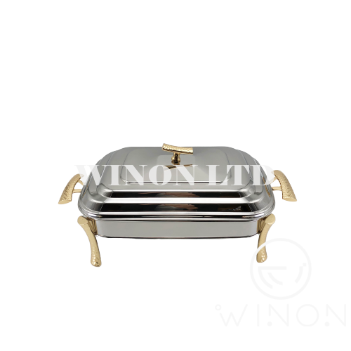 Stainless steel rectangle shape Chafing Dish with cover