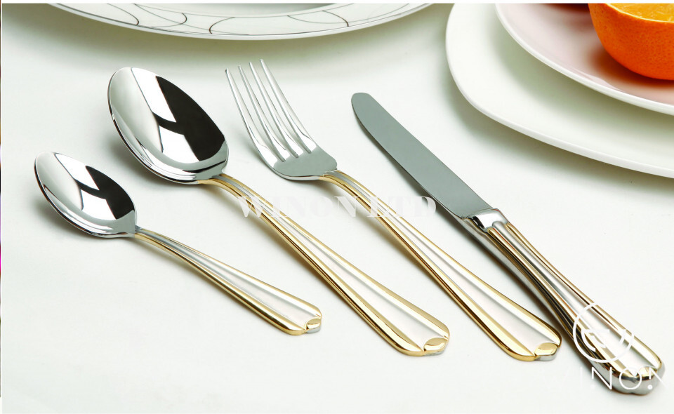 Stainless Steel Knife And Fork Set Of Four (Leader)