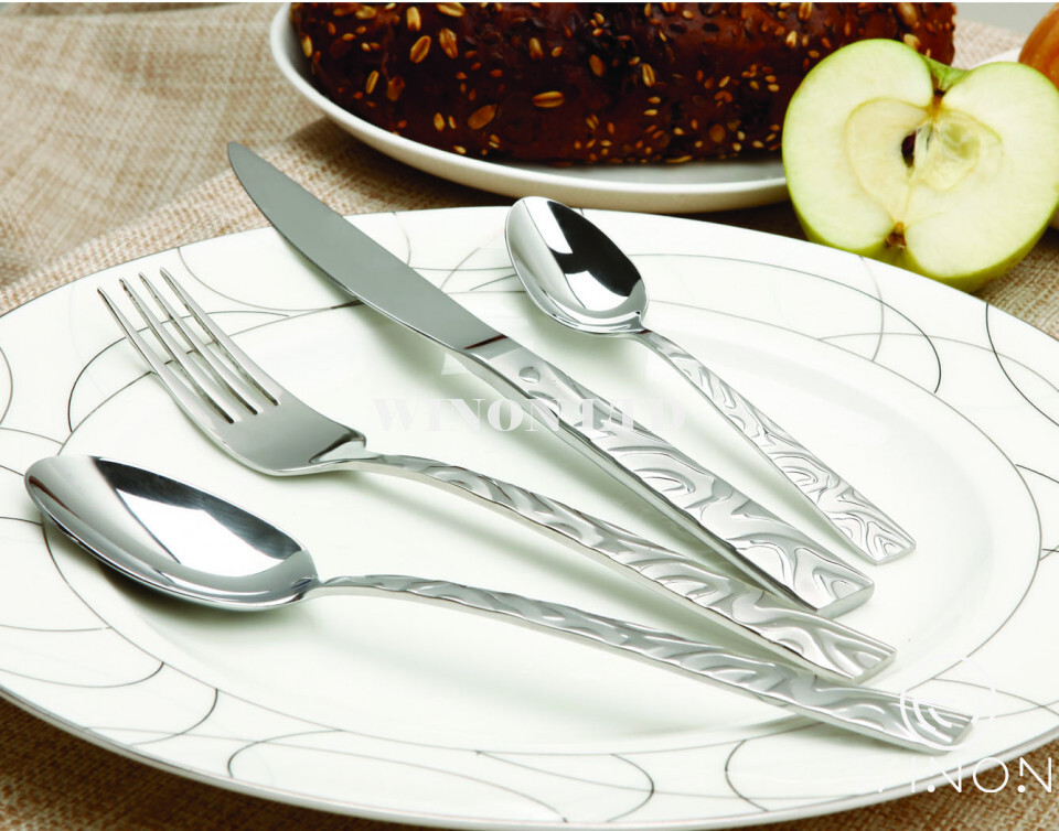 Stainless Steel Knife And Fork Set Of Four (Glass)