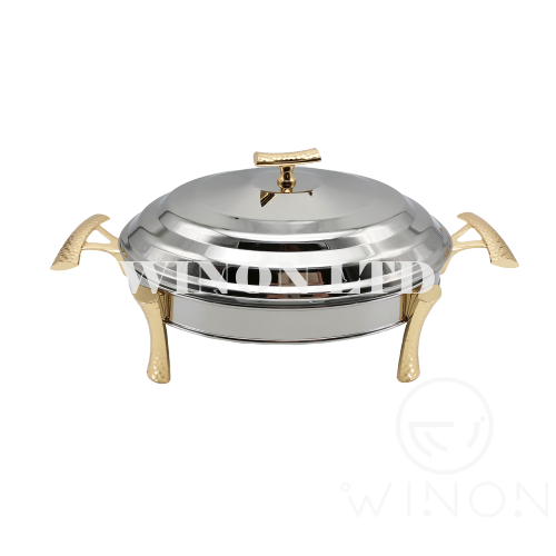 Stainless steel round shape Chafing Dish with cover