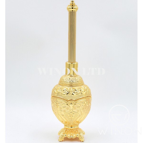 golden plated Holy water bottle